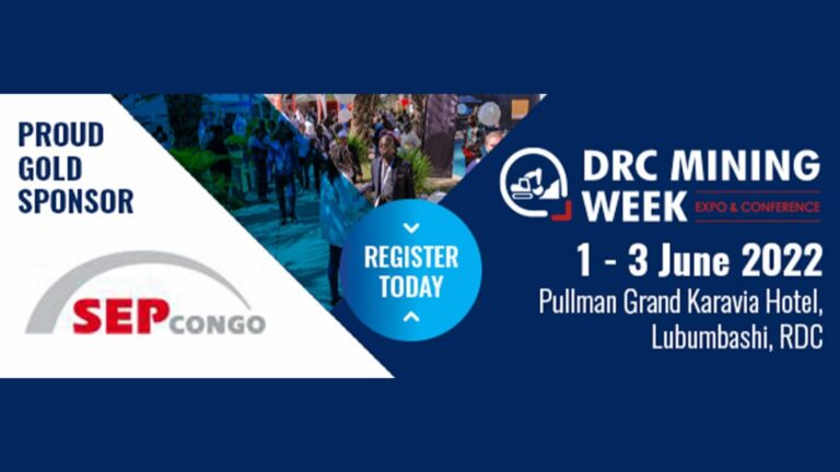 SEP Congo GOLD SPONSOR de la DRC MINING WEEK du 1 au 3 juin 2022